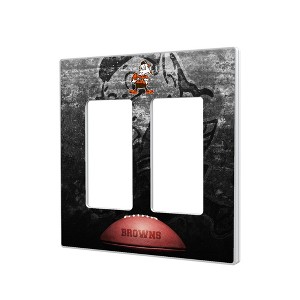 NFL AFC Historic Teams Legendary Hidden-Screw Light Switch Plate for Double Rocker - 1 of 4