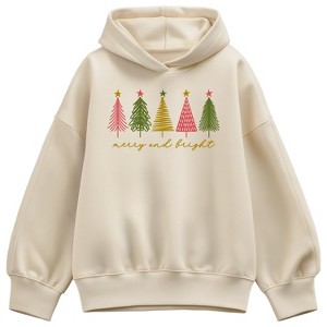 Women's - Instant Message - Merry And Bright Christmas Trees - 1 of 2