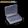 Unique Bargains Plastic Portable Beads Craft Hardware Jewelry Storage Boxes Clear 24 Pcs - 2 of 4