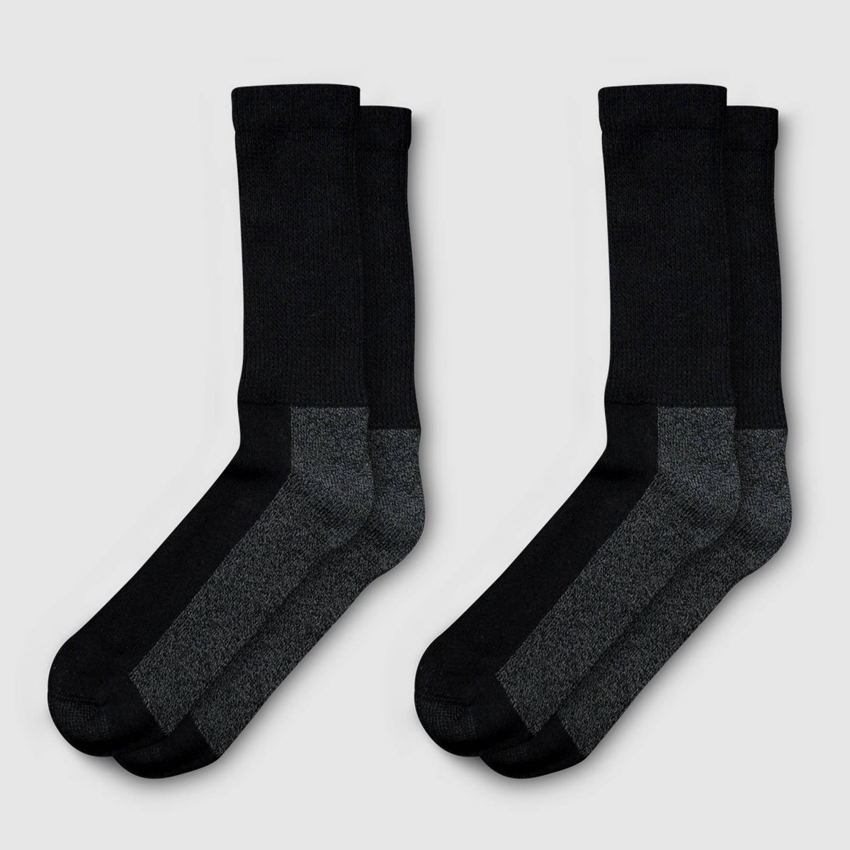 Dickies Men's 2pk Steel Toe Non-Binding Crew Socks - 6-12 - thumbnail 2