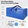 6/12pack Heavy Duty Extra Large Moving Bags W/Backpack Straps - Strong Handles & Zippers - 3 of 4