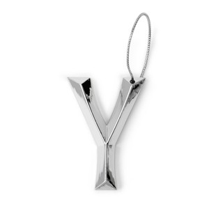 Metallic Monogram Ornaments Y - Bullseye's Playground™ - 1 of 3