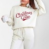 Christmas Crew Cursive - Women's Lightweight Garment Dyed Sweatshirt - 2 of 3