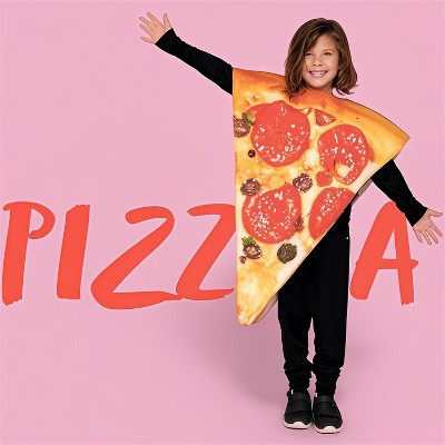 Joyfy Kids Halloween Pizza Costume Funny Slice Food Costume for Halloween Kids' Dress Up Party - L