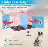 BestMassage 24/30/36/42/48 Inch Dog Crate Dog Cage Dog Kennel with Double Door Removable Tray & Handle Indoor Outdoor Pet Crate - 3 of 4
