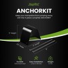 JumpFlex 4 Piece Trampoline ANCHORKIT Wind Ground Anchoring Peg Accessories Set for Maximum Trampoline Security with Stakes and Straps - 2 of 4