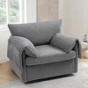 CAVINAS Oversized Swivel Armchair, Modern Swivel Accent Chair & Single Sofa Lounge for Living Room & Bedroom - 2 of 4
