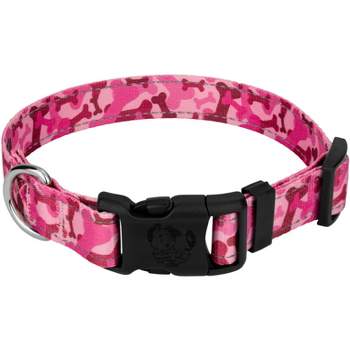 Country Brook Petz Deluxe Pink Bone Camo Reflective Dog Collar