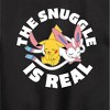 Boys' - Pokémon - The Snuggle Is Real Pikachu And Sylveon Graphic Long Sleeve Fleece Sweatshirt - 2 of 4