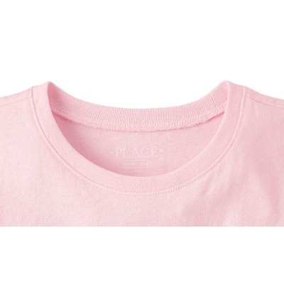 The Children's Place Girls Short Sleeve B-Day Girlie Graphic Tee Pink M (7/8) — фото 5
