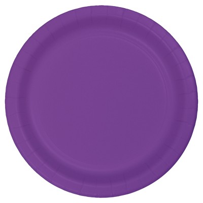 Amethyst Purple 9" Paper Plates - 24ct