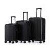 Aukfa 20/24/28 Inch 3 Piece ABS Luggage Set with USB Port Cup Holder and 360 Spinner Wheels Waterproof Carry On Suitcase for Travel - 3 of 4