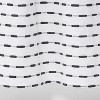 72"x72" Textured Striped Shower Curtain Black/White - Project 62™ - image 4 of 4