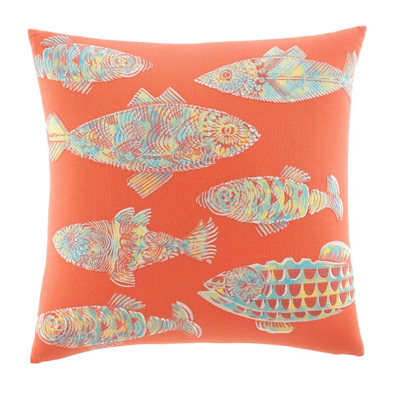 20&#34; x 20&#34; Batic Fish Decorative Throw Pillow Orange - Tommy Bahama, 1 of 8