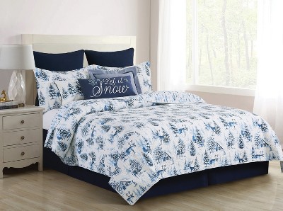 C&F Home Frasier Cotton Quilt Set  - Reversible and Machine Washable