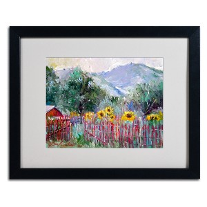 Trademark Fine Art -Richard Wallich 'Foothills' Matted Framed Art - 1 of 4