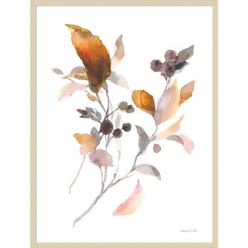 Amanti Art 31"x41" Harvest Floral Cuttings I by Danhui Nai Wood Framed Wall Art Print