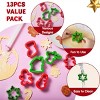 Joyfy Christmas Cookie Cutters in Stainless Steel with 3.5í plus Grip and a Rolling Pin for Xmas Holiday Party Baking Supplies - 2 of 4