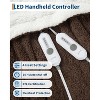 Heated Blanket Electric Blanke Soft SHER PA with 4 Heating Levels & Auto Off, Overheat Protection, Machine Washable, ETL Certification - 2 of 4