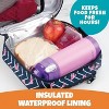 Bentology Insulated Lunch Box w Snack Pocket & Water Bottle Holder - Boys or Kids Lunchbox Tote Keeps Food Hotter or Colder Longer - Reusable Bag Fits - 2 of 3