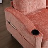 77" Chenille L-Shaped 3-Seater Sectional Sofa with Storage Ottoman - 2 of 4