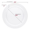 Smarty Had A Party 7.5" Clear Economy Round Plastic Salad Plates - 10 pcs - 3 of 4