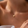 Turandoss 14k Dainty Gold Silver Heart Necklace for Women Girls - Birthday Gifts for Women Girls, Sweet Jewelry for 8-18, Back to School Decorations - 4 of 4