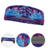 Unique Bargains Flexible Sport Headband Purple 1 Pc - 3 of 4