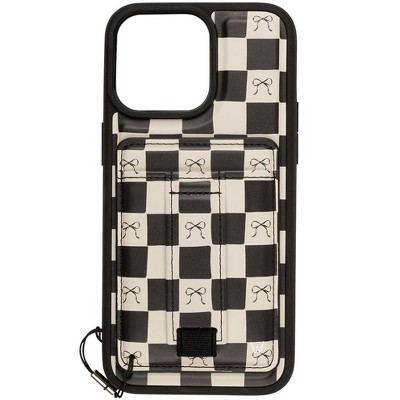Walli Cases Bow Noir Magnetic Case with Wallet and Finger Strap