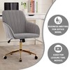 TOBILI Adjustable Office Chair, Home Bedroom, Ergonomic Swivel Chair, Backrest Seat, Comfortable for Long Sitting - 3 of 4