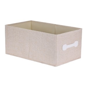 Unique Bargains Fabric Collapsible Storage Bins with Handles - 1 of 4