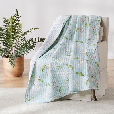 Brookwood Floral Quilted Throw - Levtex Home