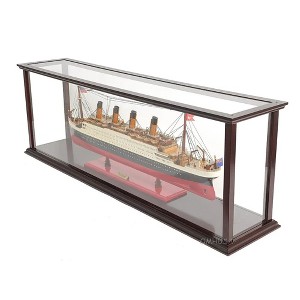 RMS Titanic Midsize Model Ship with Display Case – 16 Inch Handcrafted Wooden Replica By Old Modern Handicrafts - 1 of 4