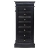 Jewelry Armoire With Full-Length Mirror, 7 Drawers, 24 Necklace Hooks, And Side Swing Doors - 2 of 4