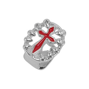 Unique Bargains Hip Hop Cross-shaped Fake Grills 1 Pc - 1 of 4