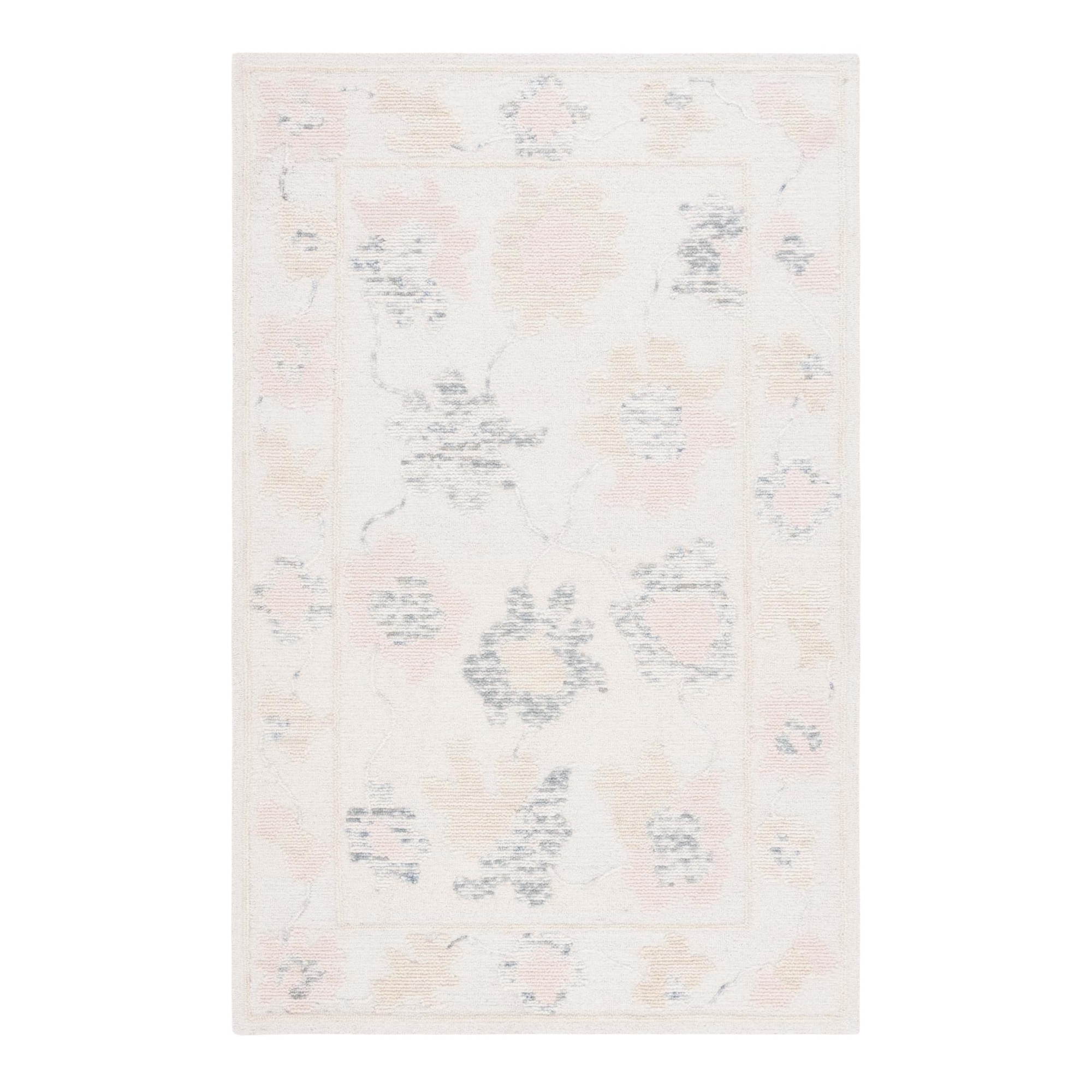 Abstract ABT277 Handmade Tufted Area Rug - Ivory/Beige - 8'-0" x 10'-0" - Safavieh