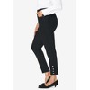 Jessica London Women's Plus Size Comfort Waist Stretch Denim Side Button Ankle Jean - 4 of 4