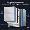 RAPSUAR 23.4 in. 4.9 cu.ft. Double Drawer Fridge Weatherproof Outdoor Beverage Cooler in Stainless Steel - 4 of 4