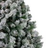 Northlight 6.5' Pre-Lit Flocked Somerset Spruce Artificial Christmas Tree - Clear Lights - image 2 of 4