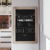 Merrick Lane Wall Mount Magnetic Chalkboard Sign with Eraser, Hanging Wall Chalkboard Memo Board - 2 of 4