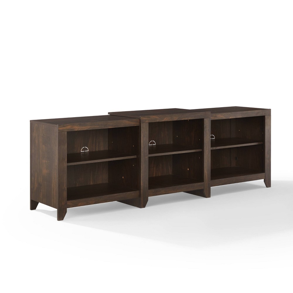 Photos - Mount/Stand Crosley 69" Ronin Low Profile TV Stand for TVs up to 75" Dark Walnut  
