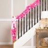 Northlight Pre-Lit Artificial Pine Christmas Garland - 9' - Pink - Clear Lights - 2 of 4