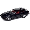 1983 Toyota Celica Supra Black with Red Interior "Import Legends" Series 1/64 Diecast Model Car by Auto World - image 2 of 4