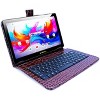 LINSAY® 10.1" Octa Core  256GB Storage Android 15 Tablet Dual Camera Android with Brown Crocodile Keyboard - 2 of 3