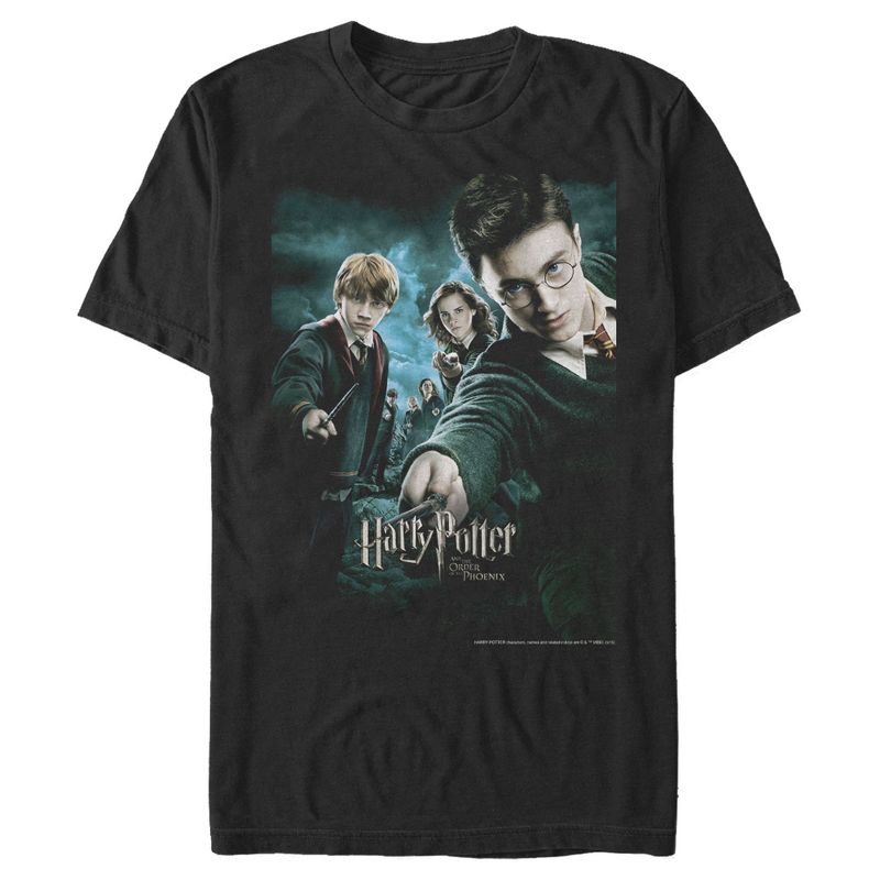 Men's Harry Potter Order of Phoenix Poster T-Shirt, 1 of 5