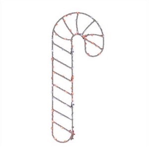 Celebrations LED Red/White Candy Cane Silhouette 15 in. Hanging Decor - 1 of 2