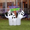 National Tree Company 6' Halloween Ghost Trio Infalatable Decoration - 2 of 3