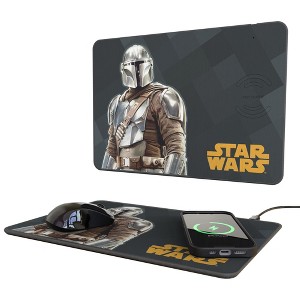 Star Wars Mandalorian Color Block 15-Watt Wireless Charger and Mouse Pad - 1 of 3