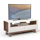 Costway 47'' TV Stand Media Entertainment Center Console w/ 2 Drawers Open Shelve