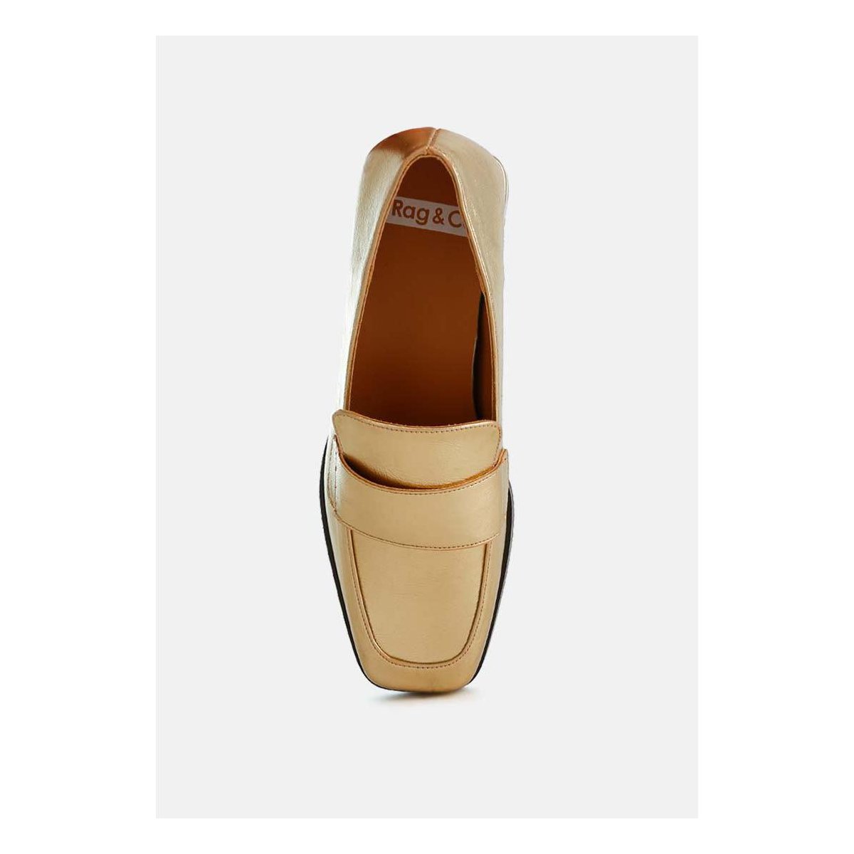 Женские туфли Rag & Co Womens Jongs Metallic Penny Loafers 8 — фото 6